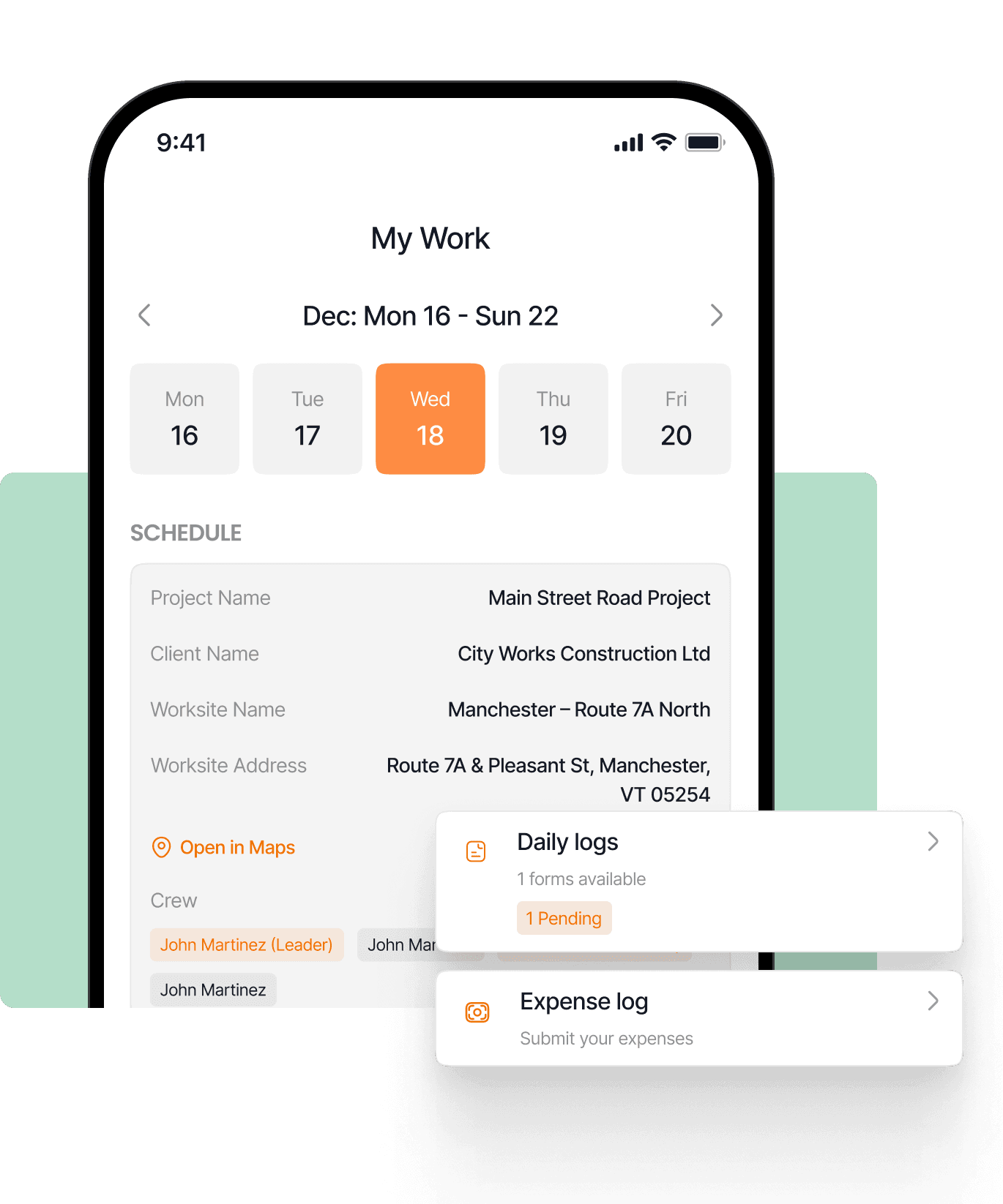 Logs, Hours & Expenses Auto-Sync